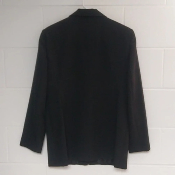 LIZ BAKER 1 BUTTON, CLEAN STRAIGHT LINE, HIDDEN SEAM POCKETS, CAREER BLAZER - Picture 2 of 6